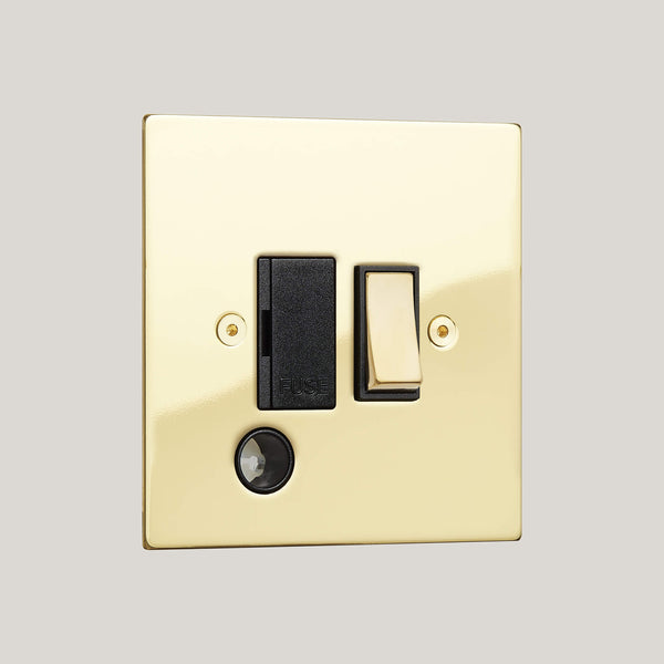 Black Inserts/Ambassador Square Black/Polished Brass