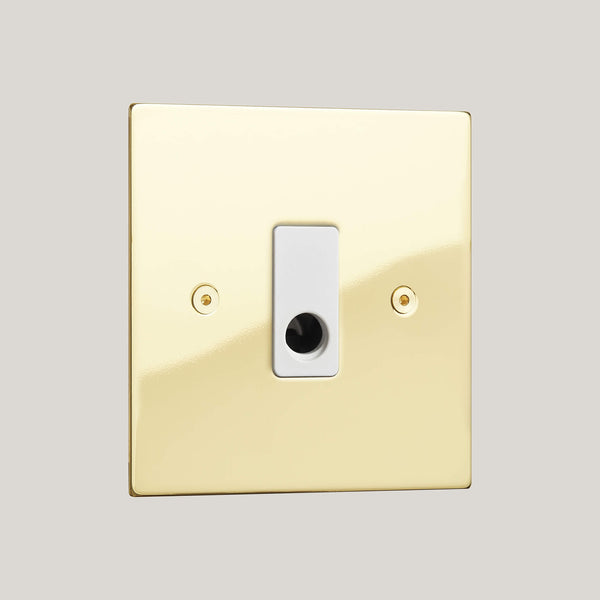 White Inserts/Ambassador Square White/Polished Brass