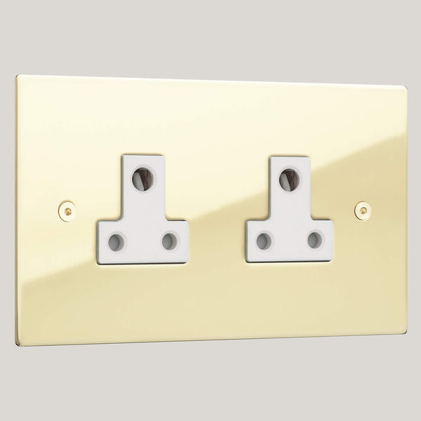 WHITE INSERTS/2G White/Ambassador Square 2G White/Polished Brass Unlacquered