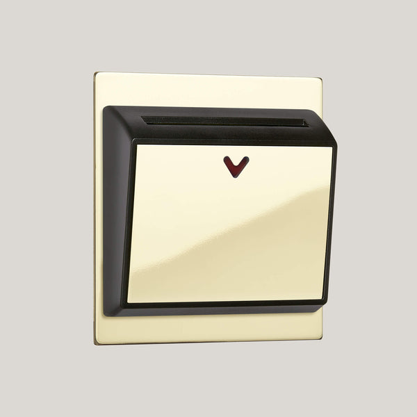Black Inserts/Ambassador Square Black/Polished Brass Unlacquered