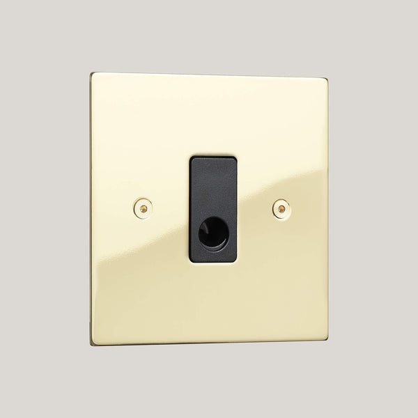Black Inserts/Ambassador Square Black/Polished Brass Unlacquered
