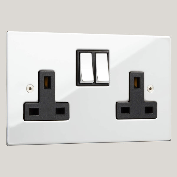 Black Inserts/2G Black/Ambassador Square 2G Black/Polished Chrome