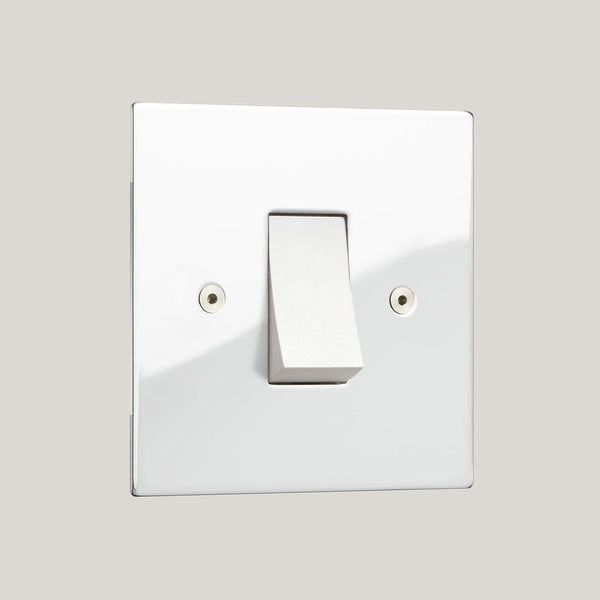 White Inserts/White No-Led/1G No-Led White/Ambassador Square 1G-No-Led White/Polished Chrome