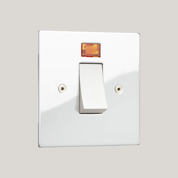 White Inserts/White Led/1G Led White/Ambassador Square 1G-Led White/Polished Chrome