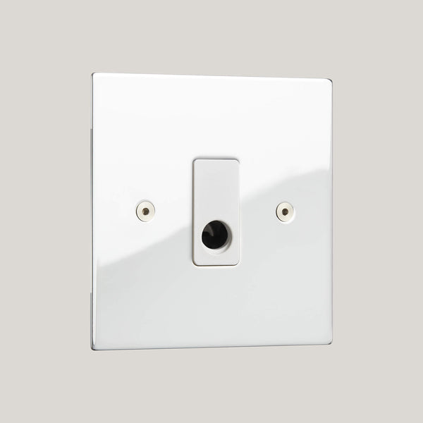 White Inserts/Ambassador Square White/Polished Chrome