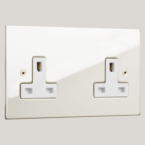 White Inserts/2G White/Ambassador Square 2G White/Polished Nickel