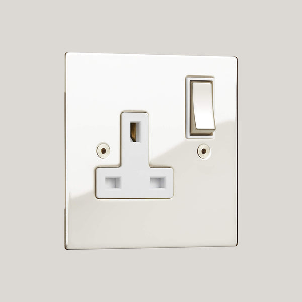 White Inserts/1G White/Ambassador Square 1G White/Polished Nickel