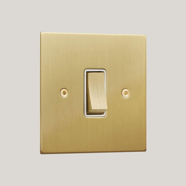 White Inserts/1G White/Ambassador Square 1G White/Satin Brass