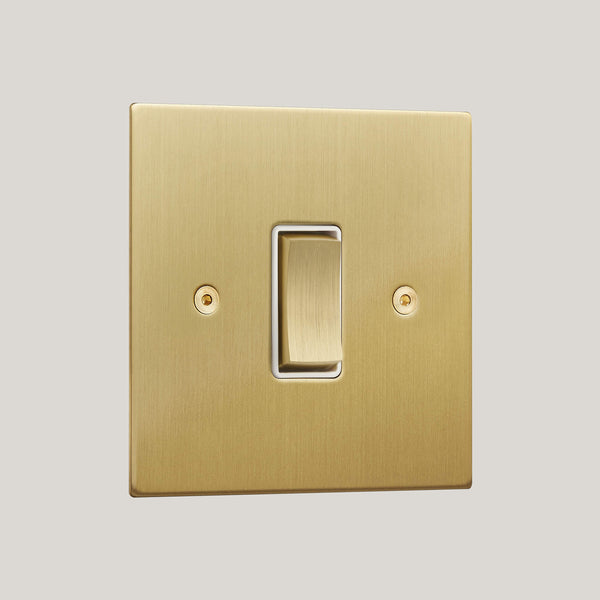 White Inserts/1G White/Ambassador Square 1G White/Satin Brass