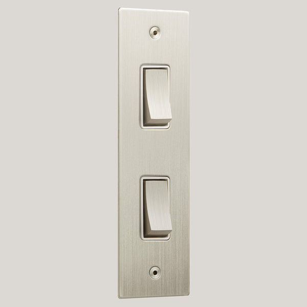 White Inserts/2G White/Ambassador Square 2G White/Satin Nickel