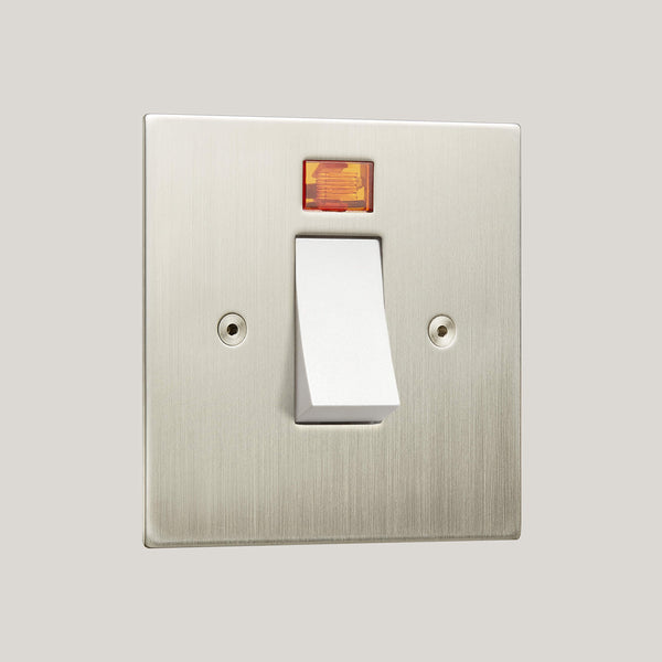 White Inserts/White Led/1G Led White/Ambassador Square 1G-Led White/Satin Nickel