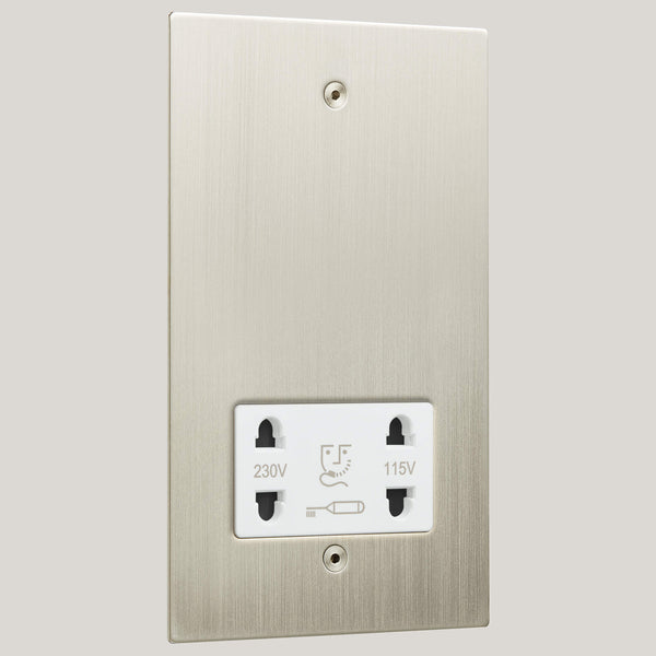 White Inserts/1G White/Ambassador Square 1G White/Satin Nickel