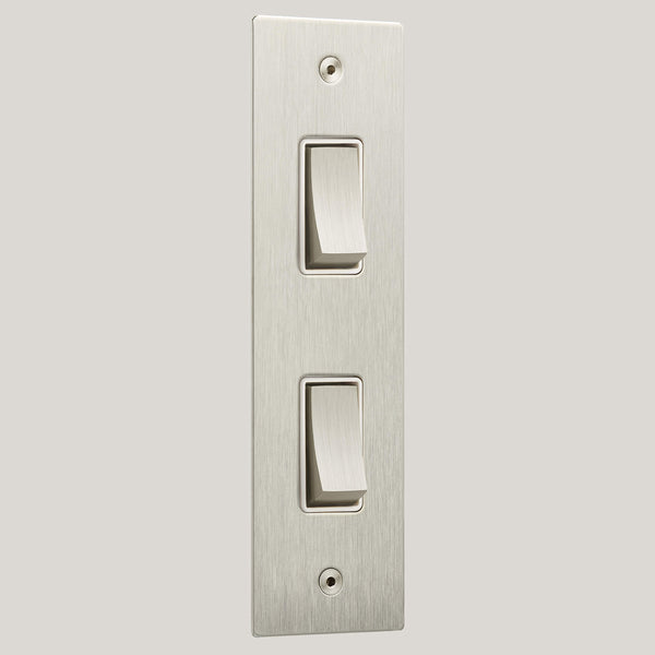 White Inserts/2G White/Ambassador Square 2G White/Satin Stainless