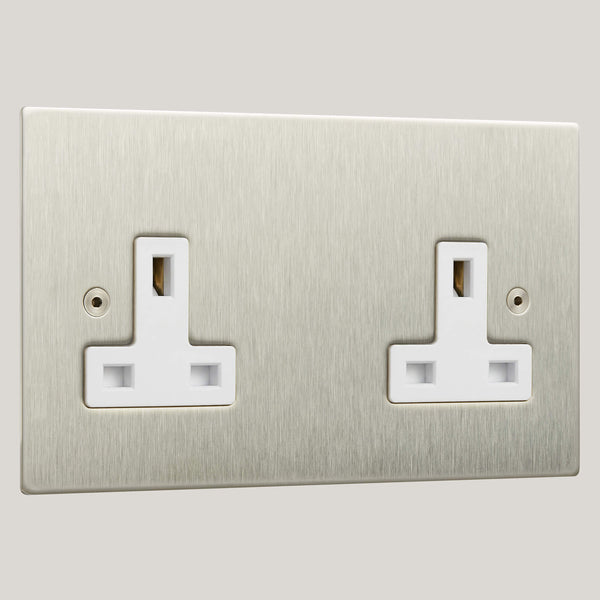 White Inserts/2G White/Ambassador Square 2G White/Satin Stainless