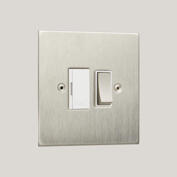 White Inserts/Ambassador Square White/Satin Stainless