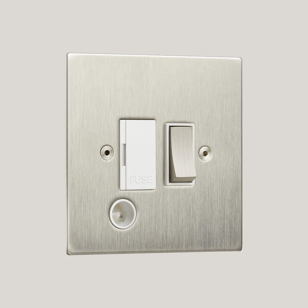 White Inserts/Ambassador Square White/Satin Stainless