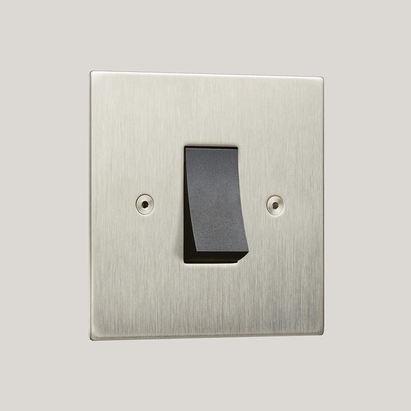 Black Inserts/Black No-Led/1G No-Led Black/Ambassador Square 1G-No-Led Black/Satin Stainless