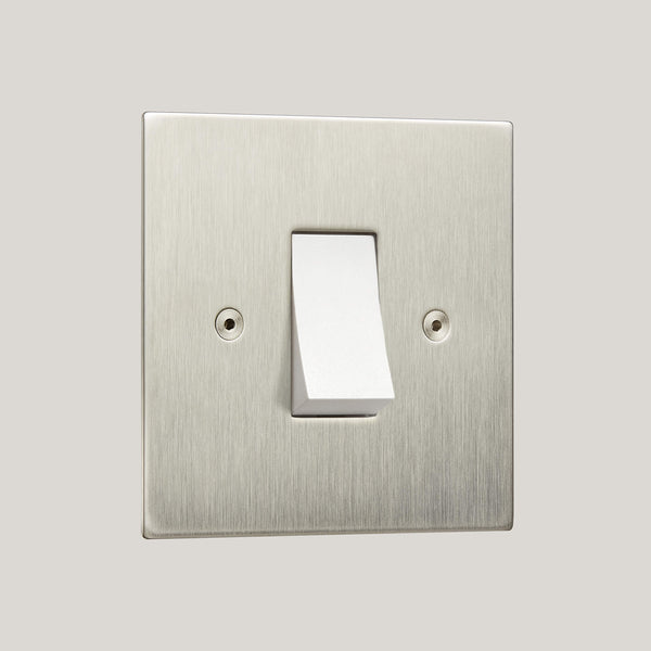 White Inserts/White No-Led/1G No-Led White/Ambassador Square 1G-No-Led White/Satin Stainless