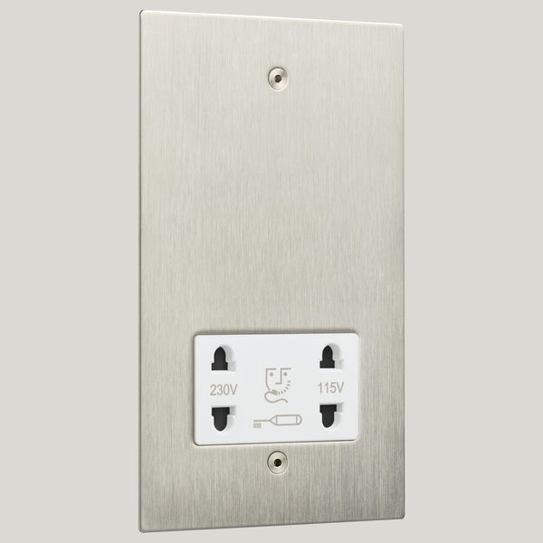 White Inserts/1G White/Ambassador Square 1G White/Satin Stainless