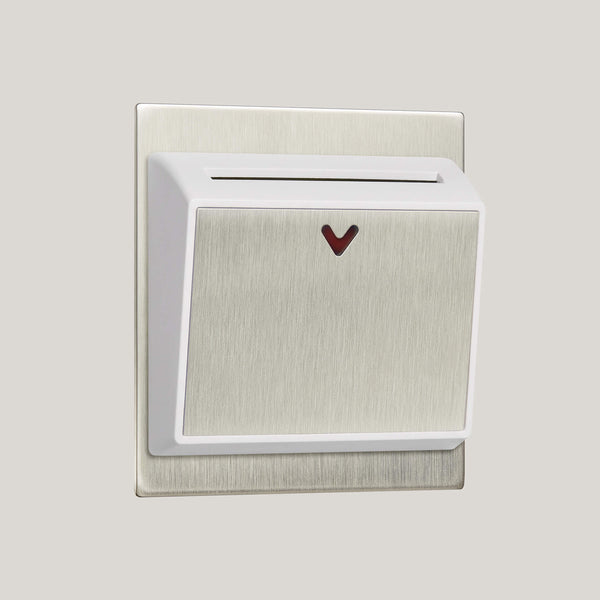 White Inserts/Ambassador Square White/Satin Stainless