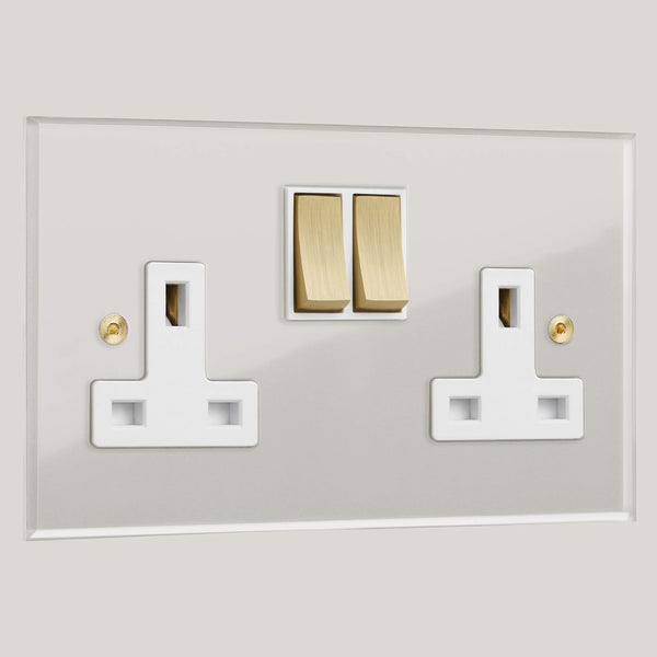 White Inserts/2G White/Prism 2G White/Satin Brass