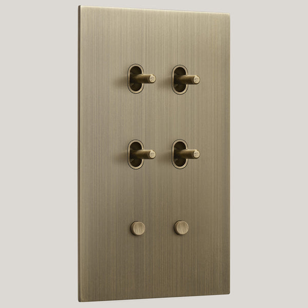 Vertical/6G-Vertical/Renaissance 6G-Vertical-Toggle-Round/Antique Brass