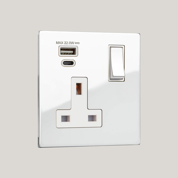 WHITE INSERTS/1G White-22W/Renaissance 1G White-22W/Polished Chrome