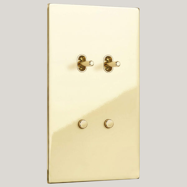 Vertical/4G-Vertical/Renaissance 4G-Vertical-Toggle-Round/Polished Brass