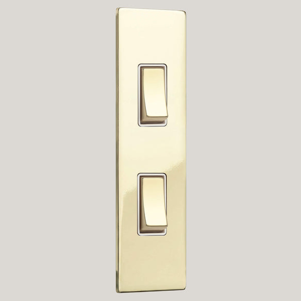 White Inserts/2G White/Renaissance 2G White/Polished Brass Unlacquered