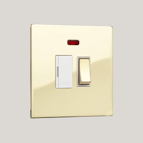 White Inserts/Renaissance White/Polished Brass Unlacquered