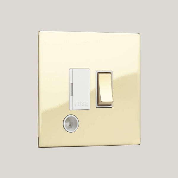 White Inserts/Renaissance White/Polished Brass Unlacquered