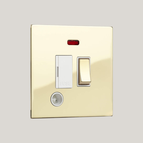 White Inserts/Renaissance White/Polished Brass Unlacquered