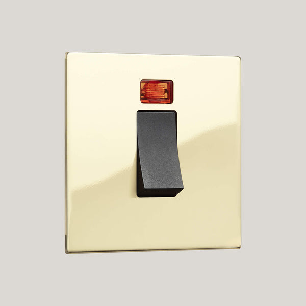Black Inserts/Black Led/1G Led Black/Renaissance 1G-Led Black/Polished Brass Unlacquered