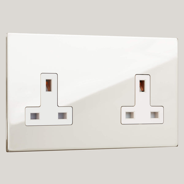 White Inserts/2G White/Renaissance 2G White/Polished Nickel