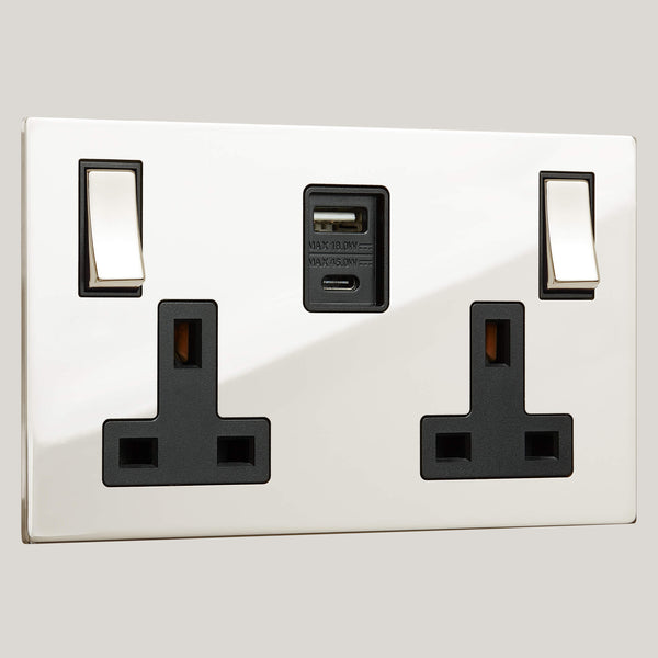 BLACK INSERTS/2G Black-45W/Renaissance 2G Black-45W/Polished Nickel