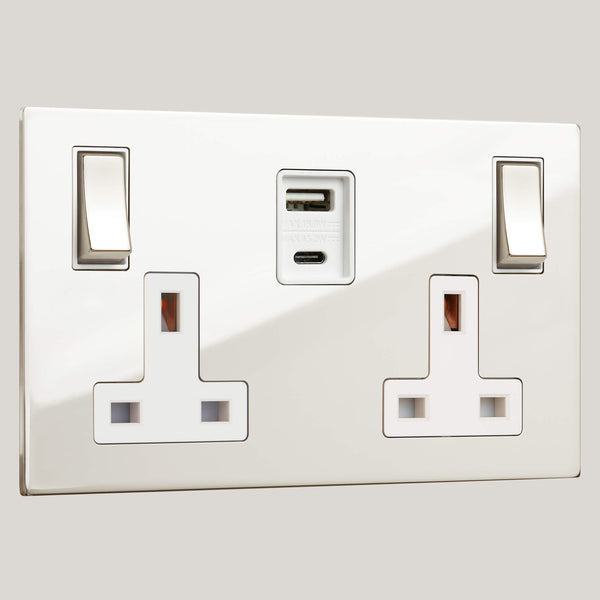 WHITE INSERTS/2G White-45W/Renaissance 2G White-45W/Polished Nickel