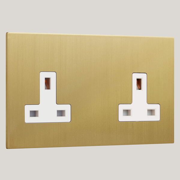 White Inserts/2G White/Renaissance 2G White/Satin Brass