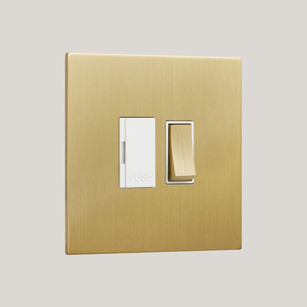 White Inserts/Renaissance White/Satin Brass