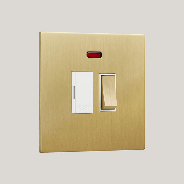 White Inserts/Renaissance White/Satin Brass