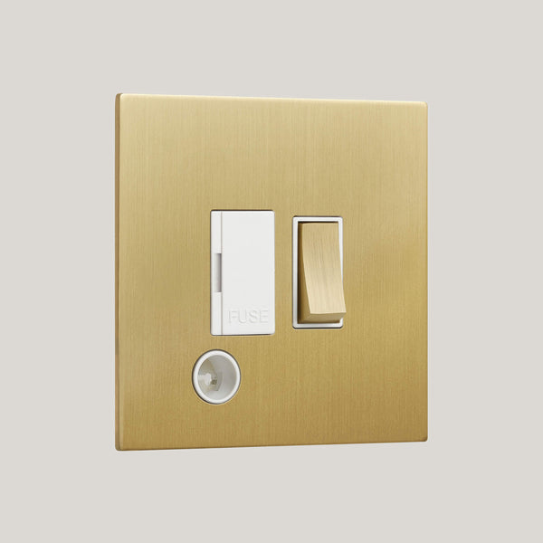White Inserts/Renaissance White/Satin Brass