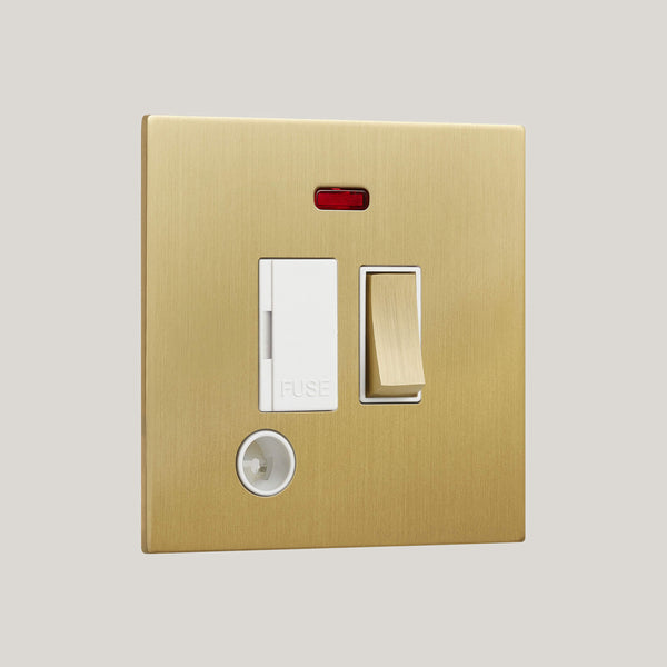 White Inserts/Renaissance White/Satin Brass