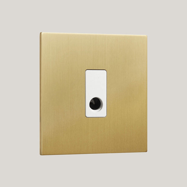 White Inserts/Renaissance White/Satin Brass