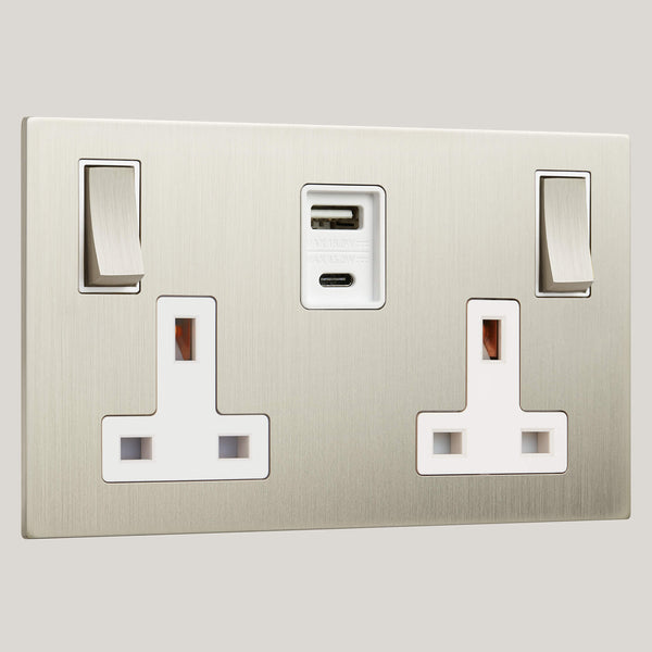 WHITE INSERTS/2G White-45W/Renaissance 2G White-45W/Satin Nickel