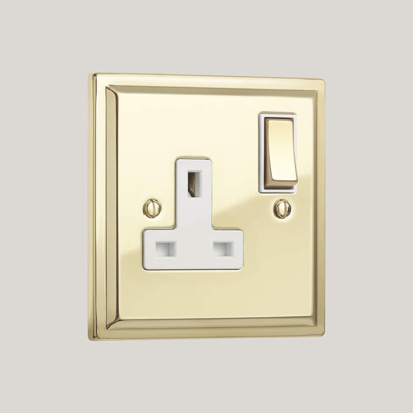 White Inserts/1G White/Sheraton 1G White/Polished Brass Unlacquered
