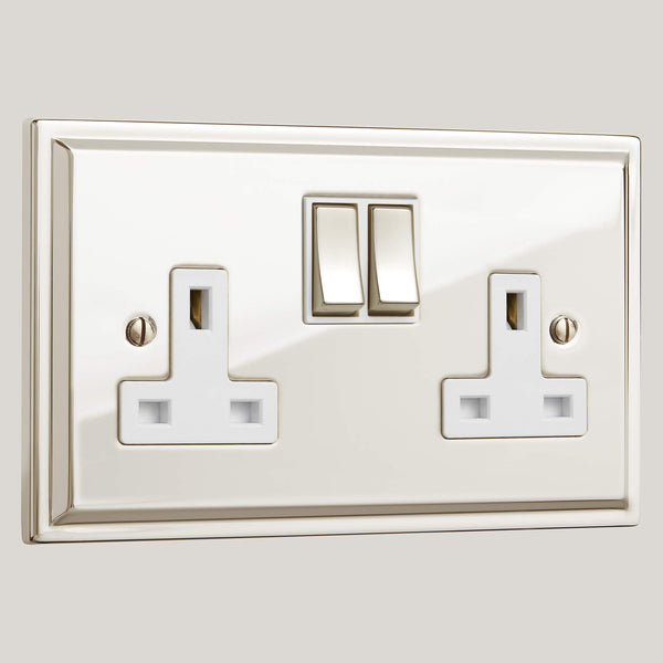 White Inserts/2G White/Sheraton 2G White/Polished Nickel