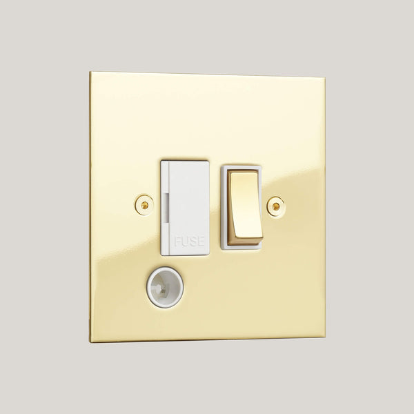 White Inserts/True Edge White/Polished Brass