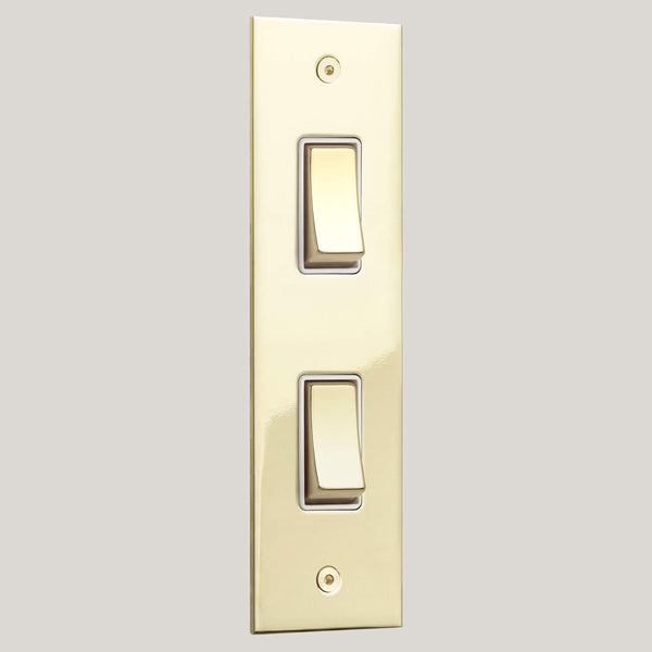 White Inserts/2G White/True Edge 2G White/Polished Brass Unlacquered