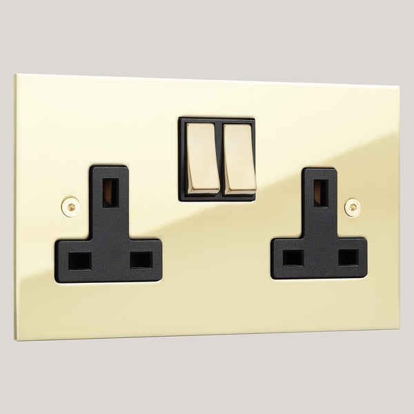 Black Inserts/2G Black/True Edge 2G Black/Polished Brass Unlacquered