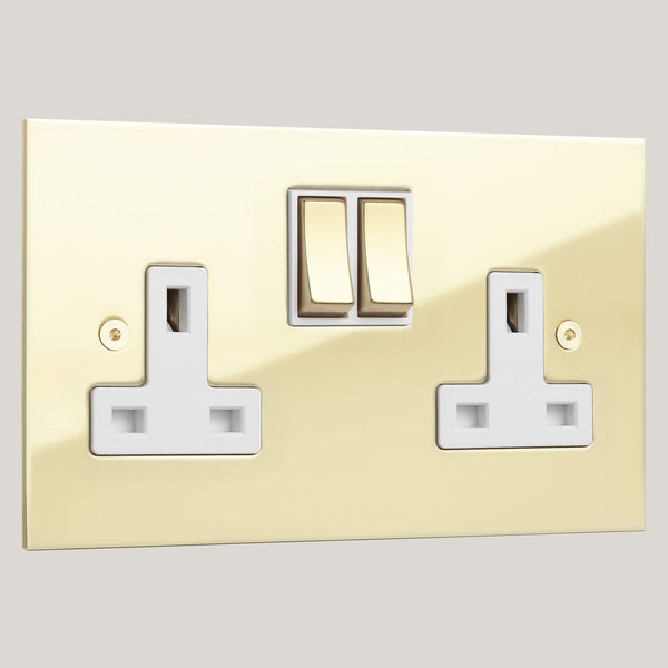 White Inserts/2G White/True Edge 2G White/Polished Brass Unlacquered