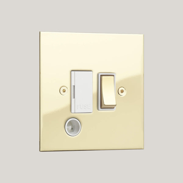 White Inserts/True Edge White/Polished Brass Unlacquered